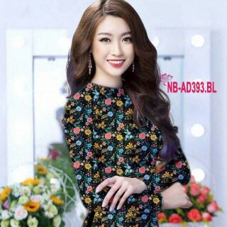 Vải áo dài hoa nhí