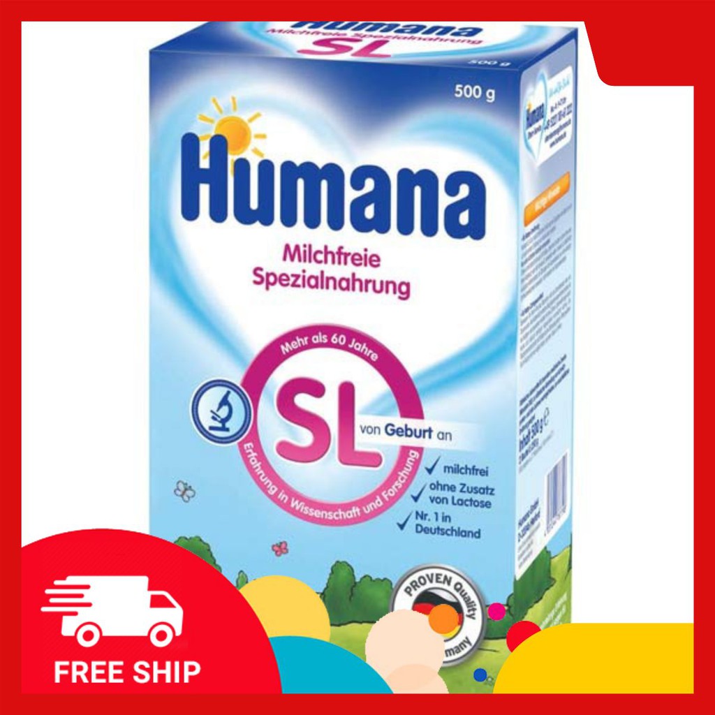 Sữa Humana SL - 500gr Đặc Trị Dị Ứng Đạm Sữa Bò - Date 13/11/2021