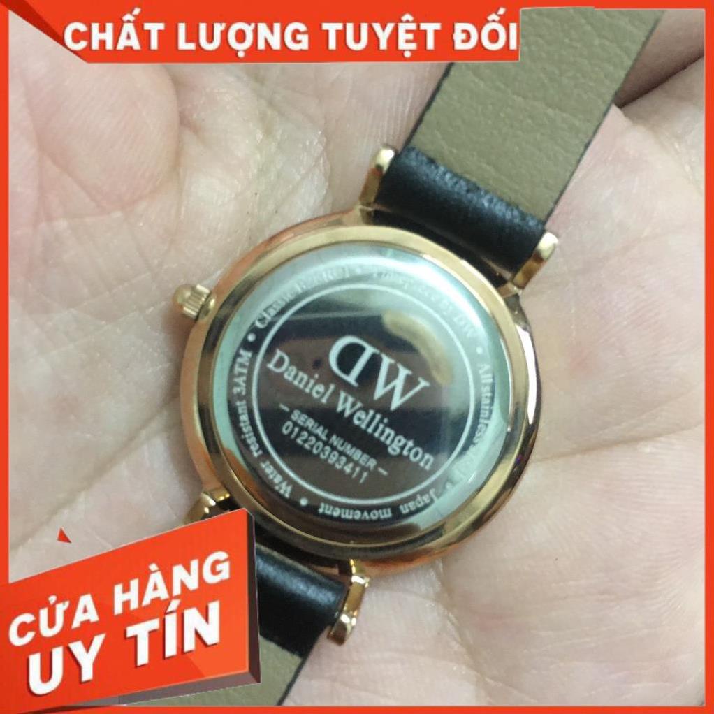 Đồng hồ nữ thời trang thương hiệu Daniel Wellington hàng si Nhật chính hãng mặt đen