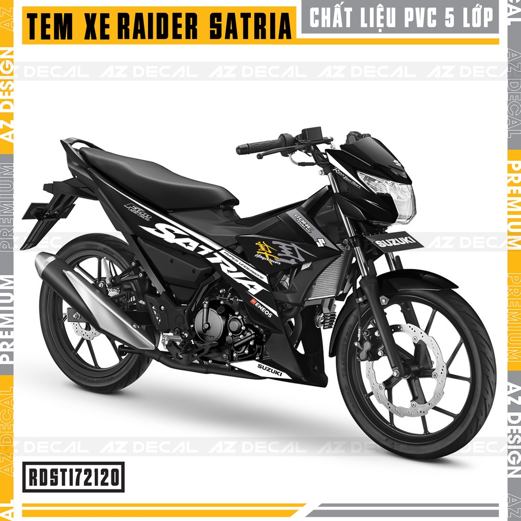 Tem Rời Dán Raider / Satria Hayabusa | RDST172120 |  Decal Chế Dán Xe Máy Chống Nước, Bền Màu