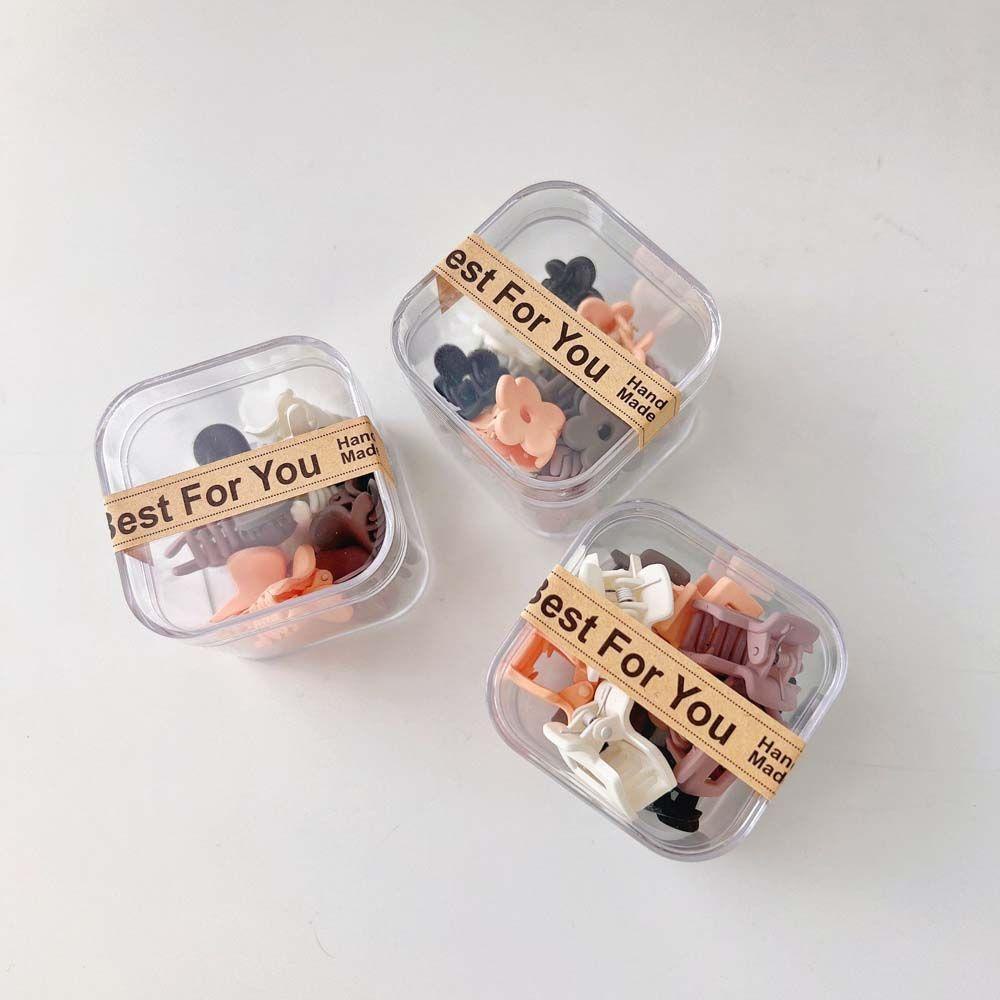 FORBETTER Kẹp Tóc Càng Cua Đính Hoa Trắng Cho Nữ