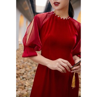 Set áo dài cách tân đính hạt - VBEO234