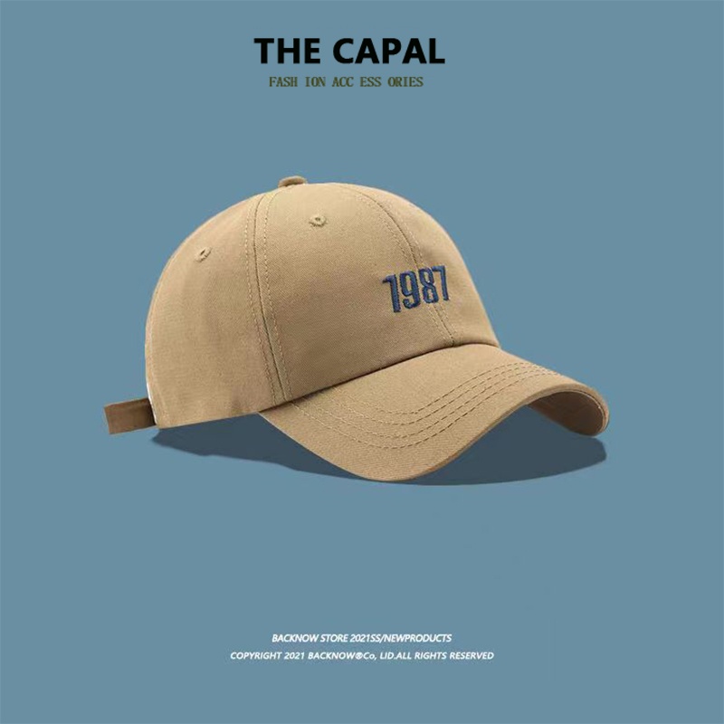 Mũ lưỡi trai THE CAPAL 1987 phong cách Hàn Quốc đơn giản cho nam và nữ