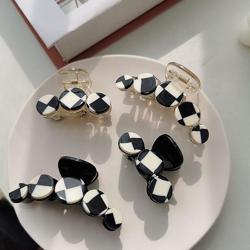 IVORY Kẹp Tóc Càng Cua Hình Tròn Nhỏ Phong Cách Retro Thời Trang Cho Nữ