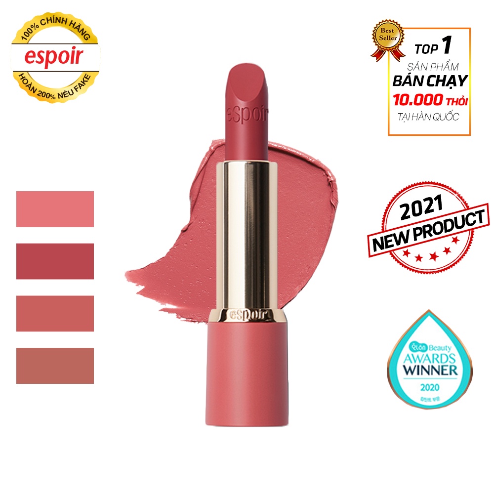 Son thỏi lì Espoir Colorful Nude Lipstick No Wear 3.4g (Phiên bản mới)