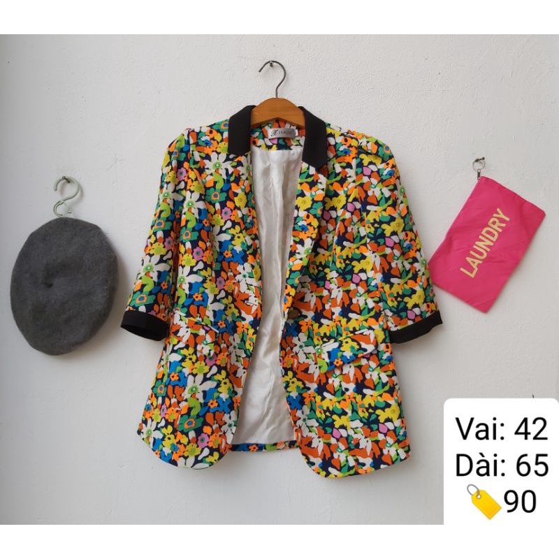 Áo vest Blazer họa tiết