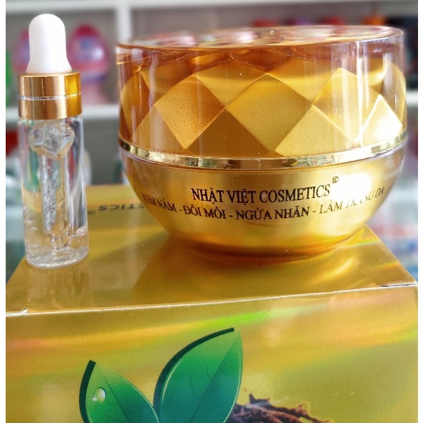 Kem nám - Đồi mồi - Ngừa nhăn - Làm trắng da - Nhật Việt Trà xanh 20g