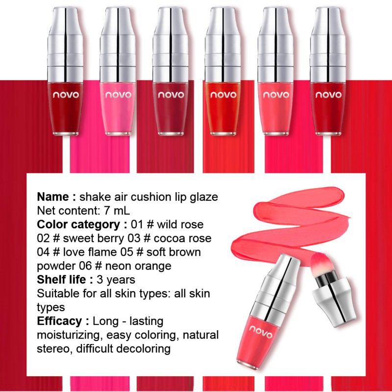 Son kem dưỡng ẩm lâu trôi 7ml nhãn hiệu NOVO | BigBuy360 - bigbuy360.vn