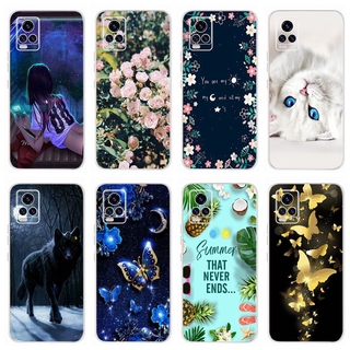 Ốp điện thoại silicon mềm trong suốt siêu mỏng in họa tiết nhiều kiểu tùy chọn dành cho VIVO V20 V2024 V2025
