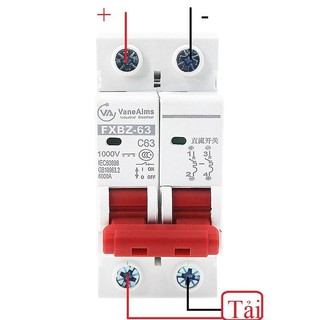 Át Aptomat 1 Chiều VaneAims 1000V DC Át 1 Chiều 63A