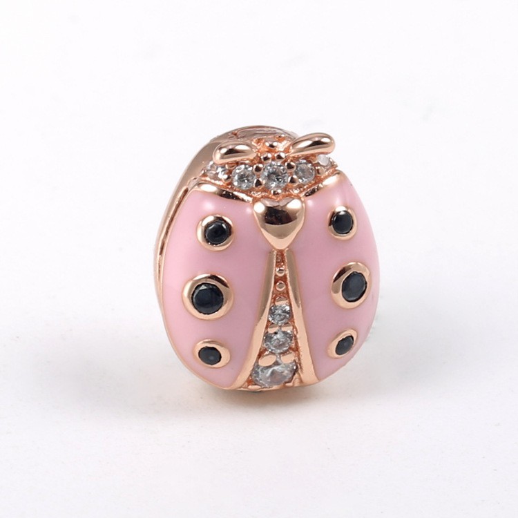 PAN - Charm bọ rùa vàng hồng - Bạc S925 - Charm cho vòng Pan