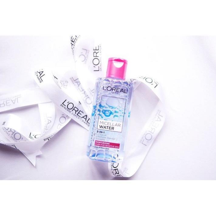 Nước tẩy trang L'Oreal Paris Micellar Water, tẩy trang dịu nhẹ tươi mát 3 In 1 - Donna.cosmetics