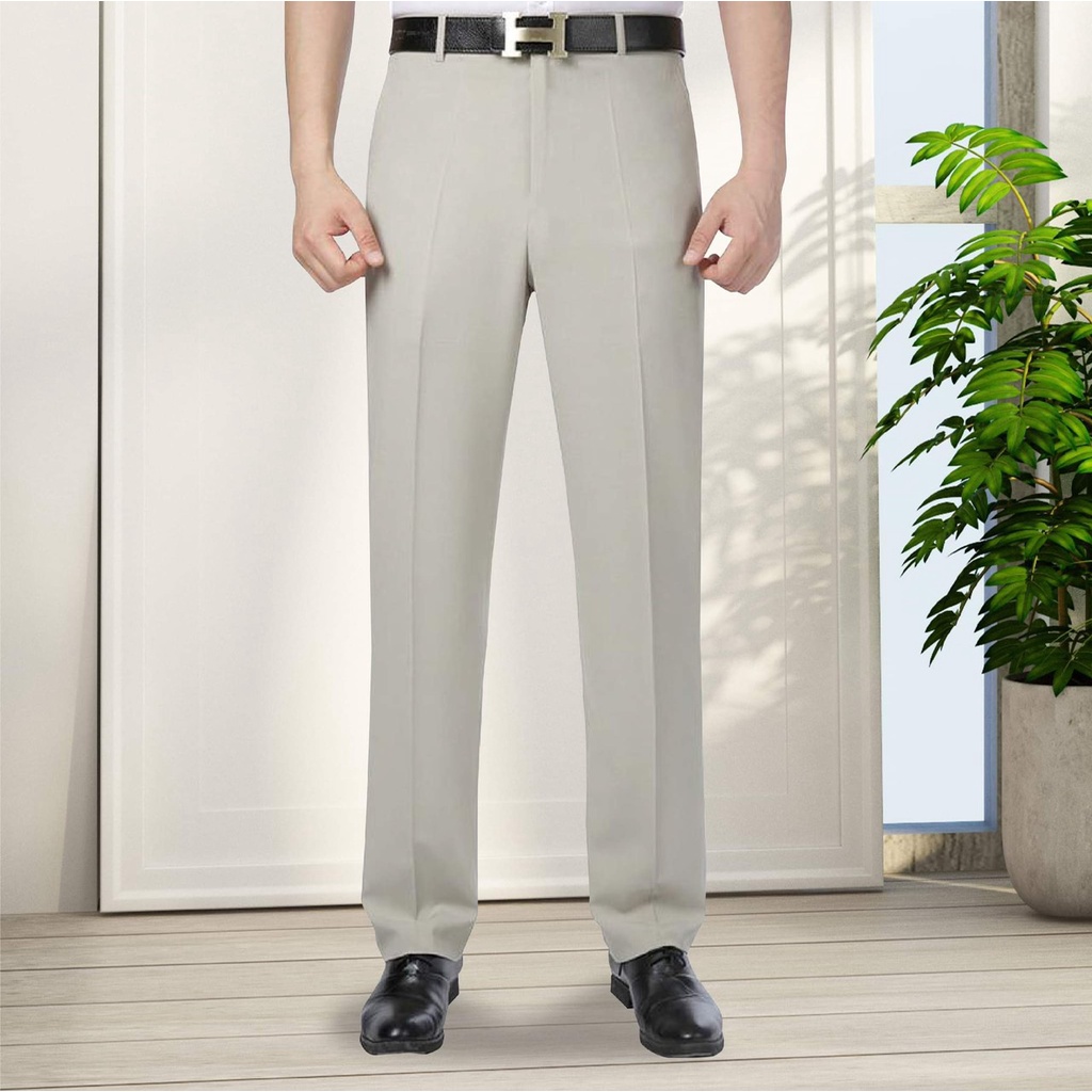 Quần trung niên cho bố quần âu nam trung tuổi ống xuông rộng công sở vải co giãn có size lớn VINTINO | BigBuy360 - bigbuy360.vn