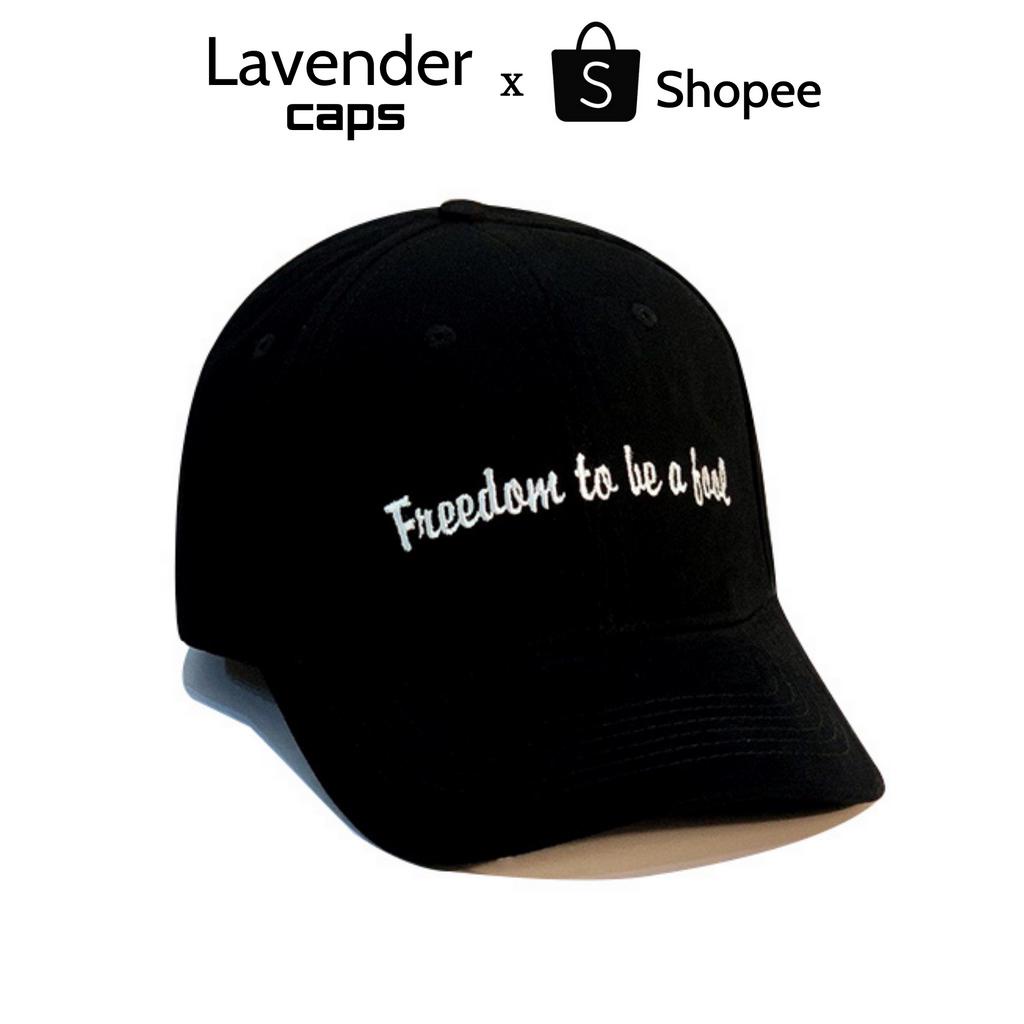 Mũ lưỡi trai Đen Chữ