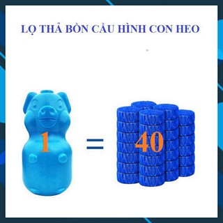 Lợn thả bồn cầu ,Lọ thả bồn cầu hình con lợn khử mùi hôi diệt vi khuẩn có hại
