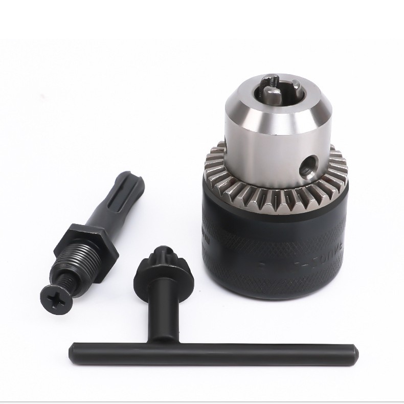 Đầu kẹp măng ranh, đầu chuyển đổi bulong sang khoan bắt vít đầu cặp 13mm kèm đầu chuyển và khóa mở