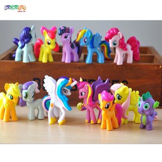 [GIÁ RẺ HCM] Bộ quà tặng/ Bộ sưu tập 12 ngựa Pony loại lớn 7cm