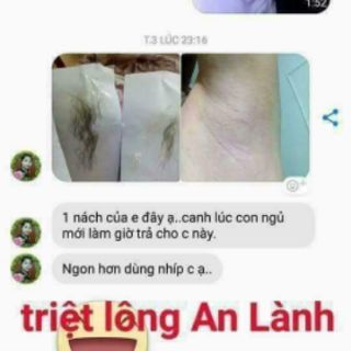 Combo wax triệt lông an lành