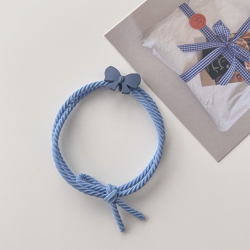 Dây Buộc Tóc Cao Su Thắt Nơ Phong Cách Hàn Quốc Thời Trang Cho Nữ