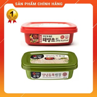 Combo tương ớt hàn quốc 200g và tương chấm thịt nướng ssamjang 200g