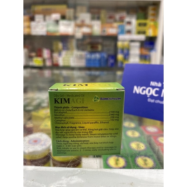 ✅ [Chính Hãng] Dầu gió KIMAGI (chai 6ml) hàng Công ty Agimexpharm