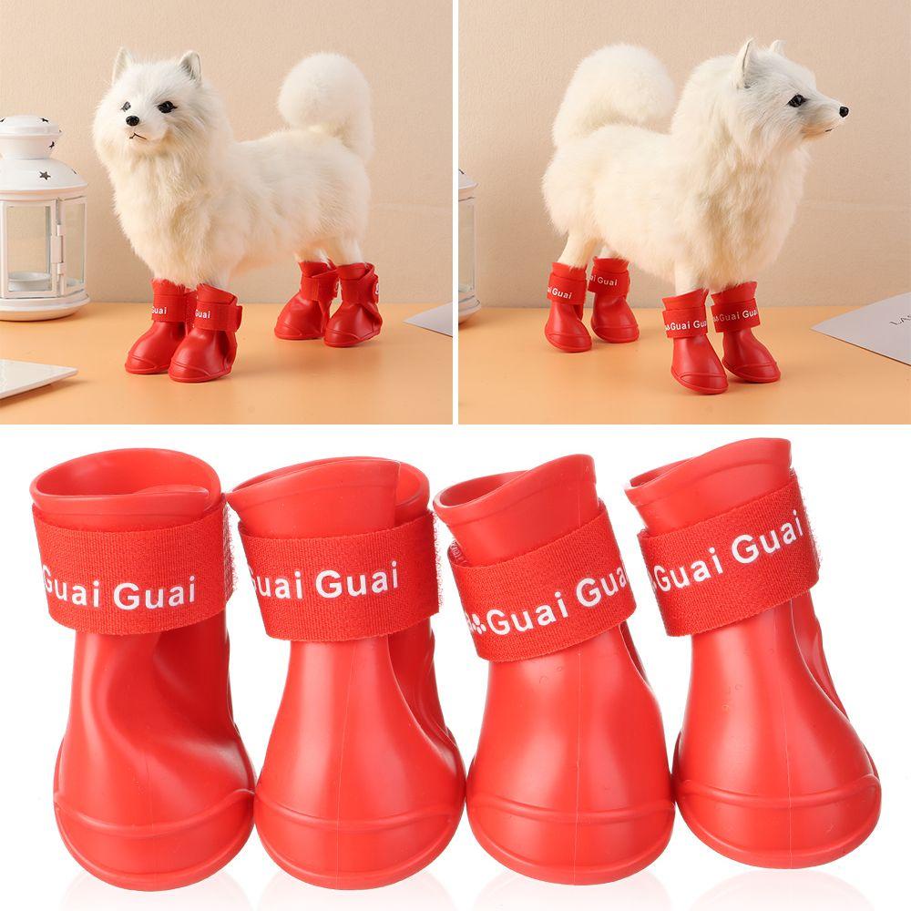 Ủng Đi Mưa Chống Nước Chống Trượt Cho Chó Pomeranian Poodle