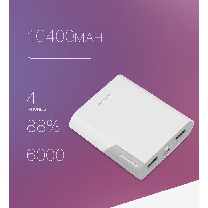 Pin Sạc Dự Phòng Arun 10400Mah Chính Hãng