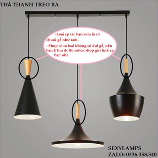 ĐÈN TRANG TRÍ, COMBO 3 ĐÈN THẢ CHAO CHÂU ÂU (GIÁ ĐÃ BAO GỒM BÓNG LED THỦY TINH TRANG TRÍ)