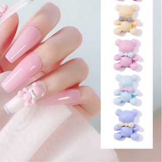 gấu nhựa trang trí móng chân móng tay