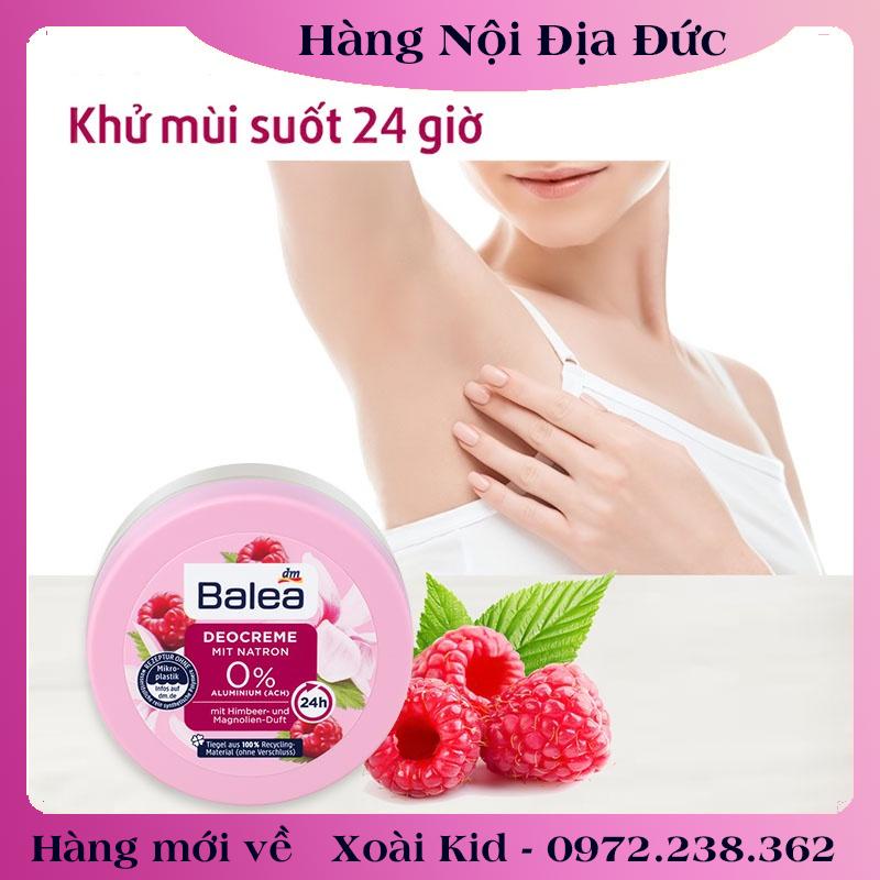 Bộ Kem khử mùi hôi nách Balea Deocreme, xịt khử mùi nách, lăn khử mùi Balea Đức - Date mới Đủ Bill