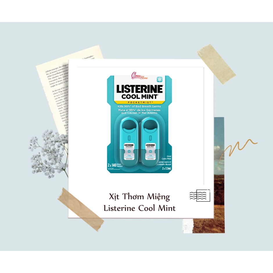 Xịt thơm miệng Listerine Cool Mint Pocketmist