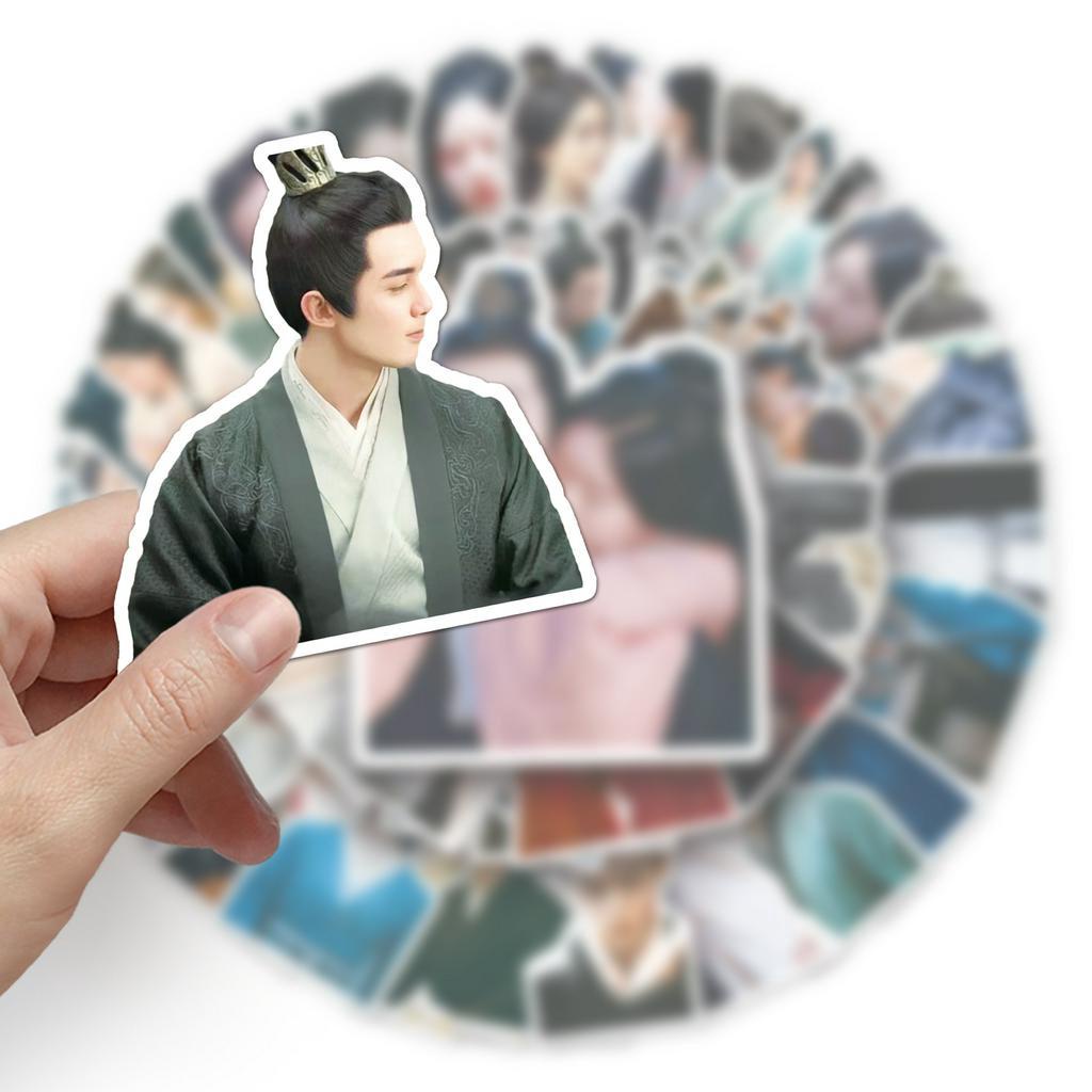 Bộ 50 Miếng Dán Trang Trí Xe Hơi Chống Thấm Nước Họa Tiết Chữ Love Like the Galaxy DIY