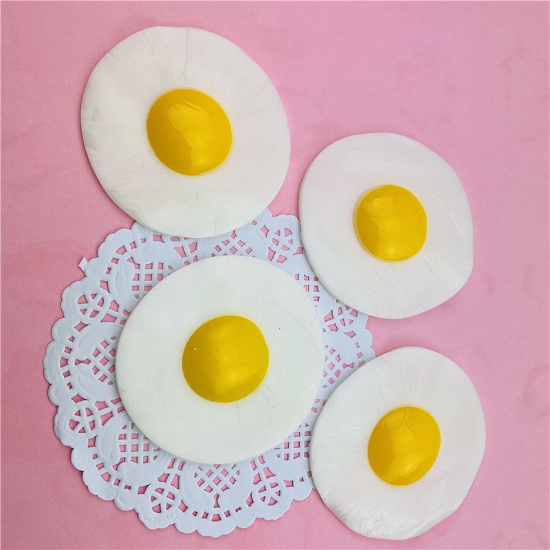 Gudetama Squishy hình Miếng Trứng Rán Ốp La Gudetama ngộ nghĩnh bóp xả stress hiệu quả