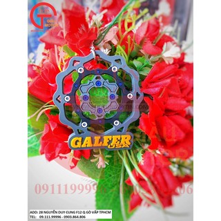 Móc khóa cho xe máy hình dĩa thắng galfer màu xám