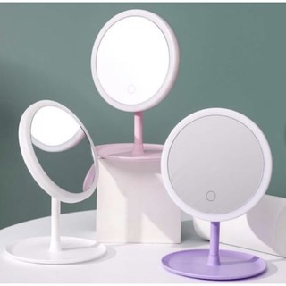 Gương đèn Led cảm ứng có chân để bàn