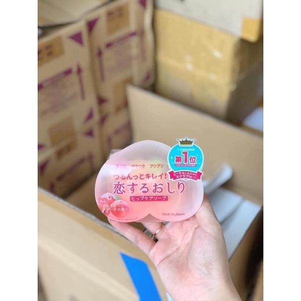 Xà Phòng Giảm Thâm Mông Trái Đào Pelican Hip Care Soap 80gr