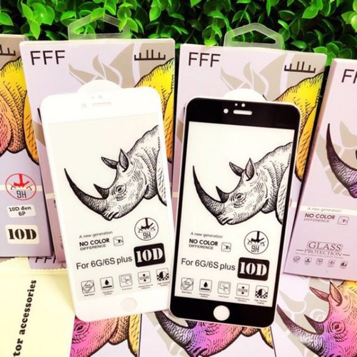 Kính Cường Lực Tê Giác 10H Full Màn Bo Viền Cho iPhone Từ 6 Đến 11 | BigBuy360 - bigbuy360.vn