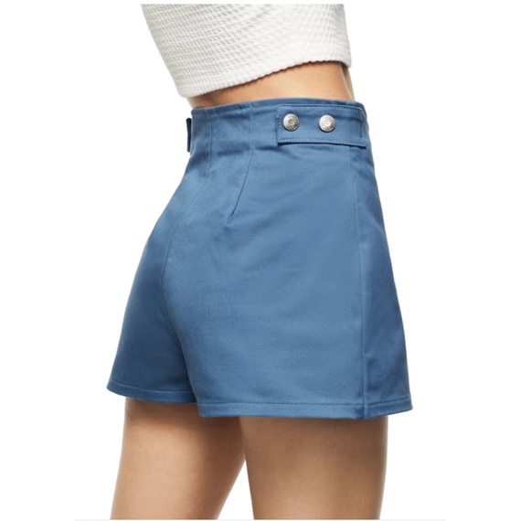 ZARA Đức - Quần váy auth new tag cao cấp chính hãng có sẵn sale skort giả short xanh jean ngắn 9123/090