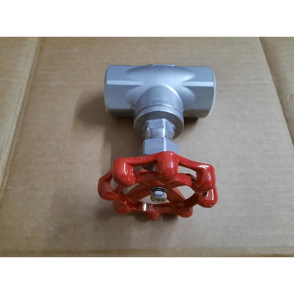 Van cầu inox 316, van hơi phi 21 phi 27 phi 34 dùng lò hơi nhiệt độ cao
