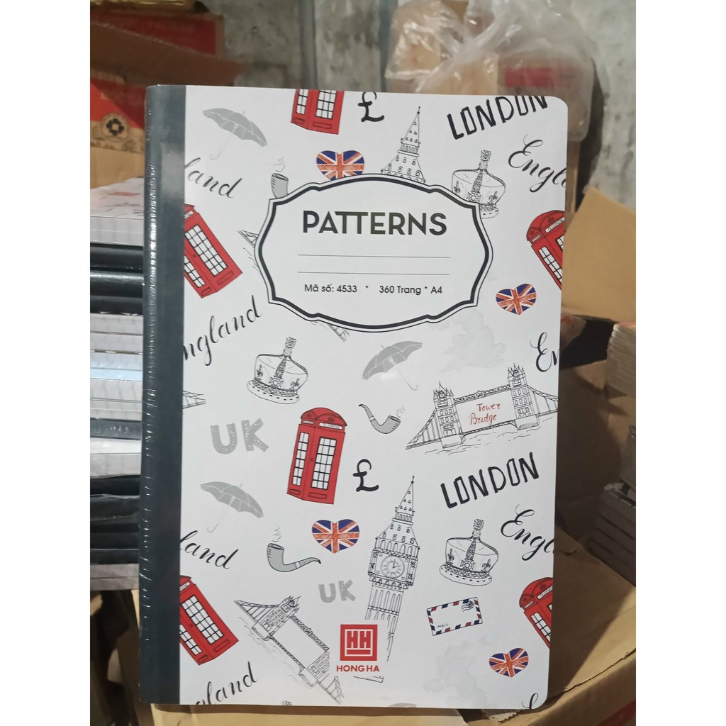 Sổ A4 Hồng Hà PATTERNS 200tr/260tr/300tr/360tr