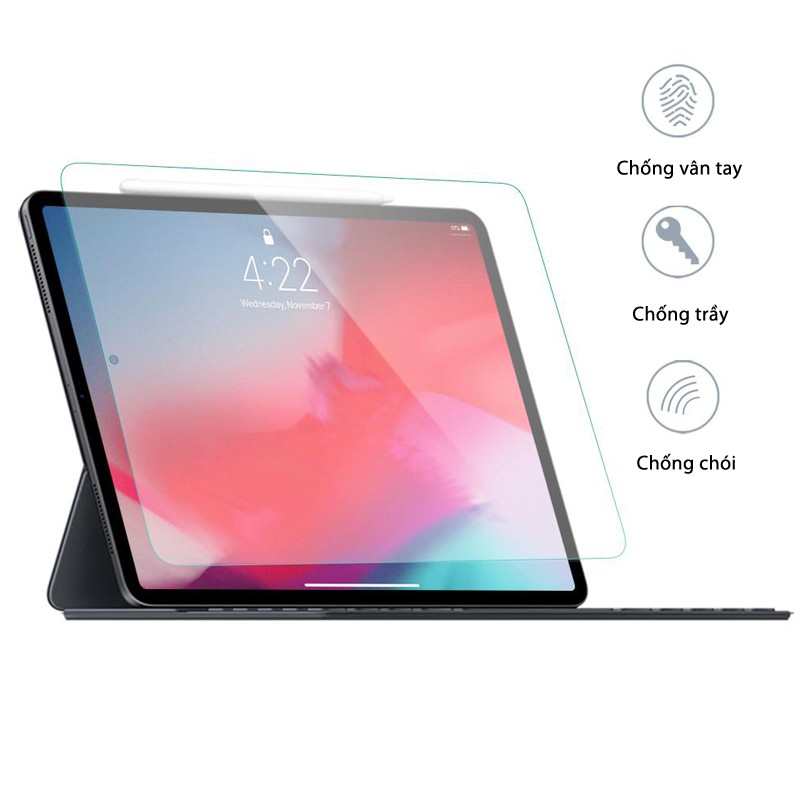 Miếng dán màn hình kính cường lực cho iPad Pro 11 inch 2020 / iPad Pro 11 inch 2018 hiệu JCPAL iClara 9H