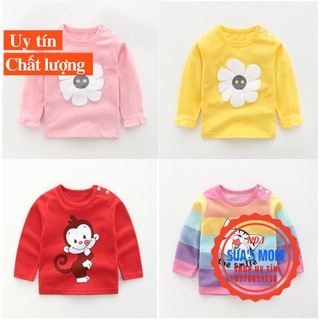 ÁO DÀI TAY IN HÌNH HOA CÚC CHO BÉ GÁI, PHONG CÁCH HÀN
