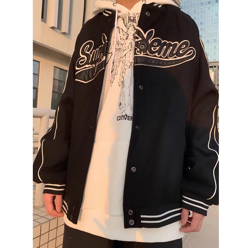 Áo Khoác Dù Nam BOMBER SUPREME Unisex  - Leevin Store giảm giá