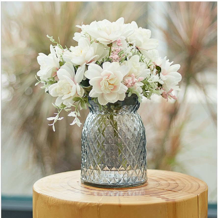 Lọ hoa Thủy Tinh Cắm Hoa- Bình Hoa Loe Miệng Dày Dặn BJ004-1