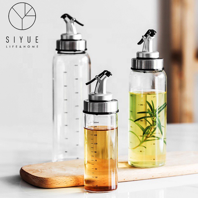 Chai, Bình Thủy Tinh Chiết Rót, đựng Thực Phẩm, dầu ăn, nước chấm 170ml - 300ml - 500ml | BigBuy360 - bigbuy360.vn