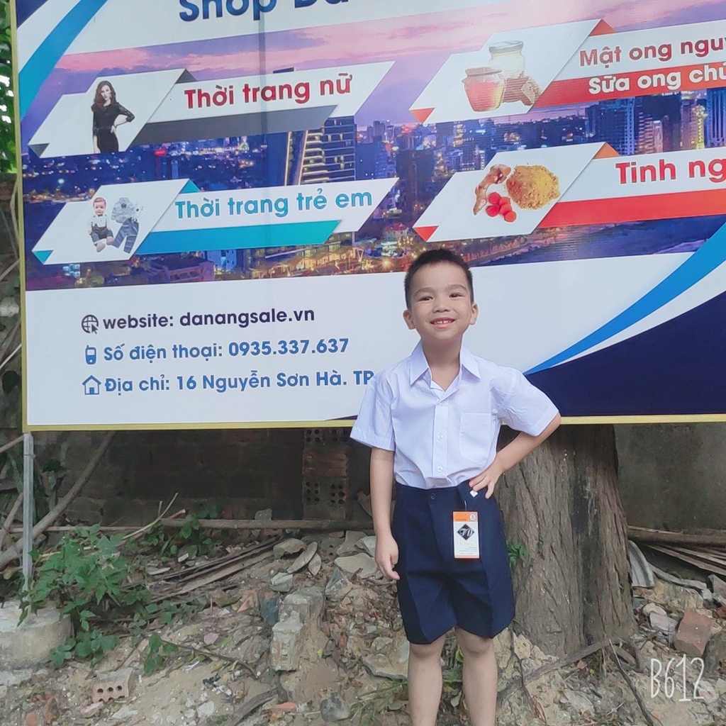 Quần áo học sinh - Đồng phục học sinh nam - Quần short học sinh bé trai cấp 1 - Danangsale