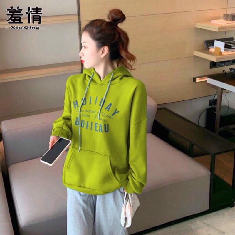 HOT TREND _ Áo hoodie nữ, áo hoodie nam, họa tiết chữ HOLIDAY , áo hoodí siêu hot, thời trang thu đông | BigBuy360 - bigbuy360.vn