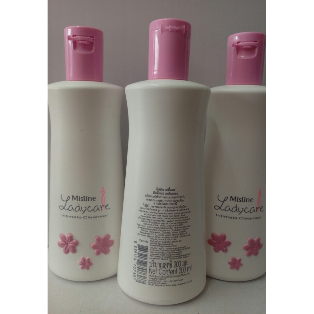 Dung dịch vệ sinh phụ nữ Mistine ladycare 200ml, 400ml Thái Lan