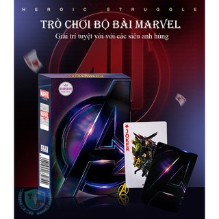 Bộ bài tú lơ khơ hình các siêu anh hùng Marvel nổi tiếng dành cho các fan Avengers
