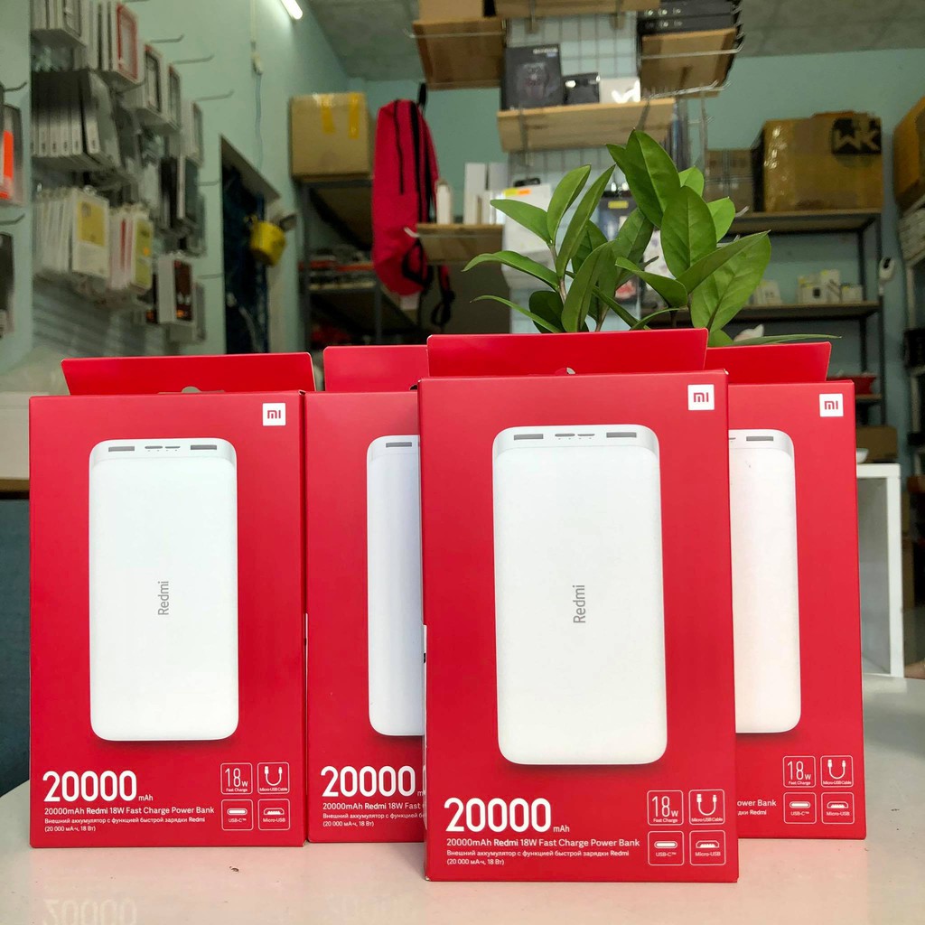 Sạc Dự Phòng Xiaomi Redmi 20000mAh Fast Charge - Sạc Nhanh 2 Cổng